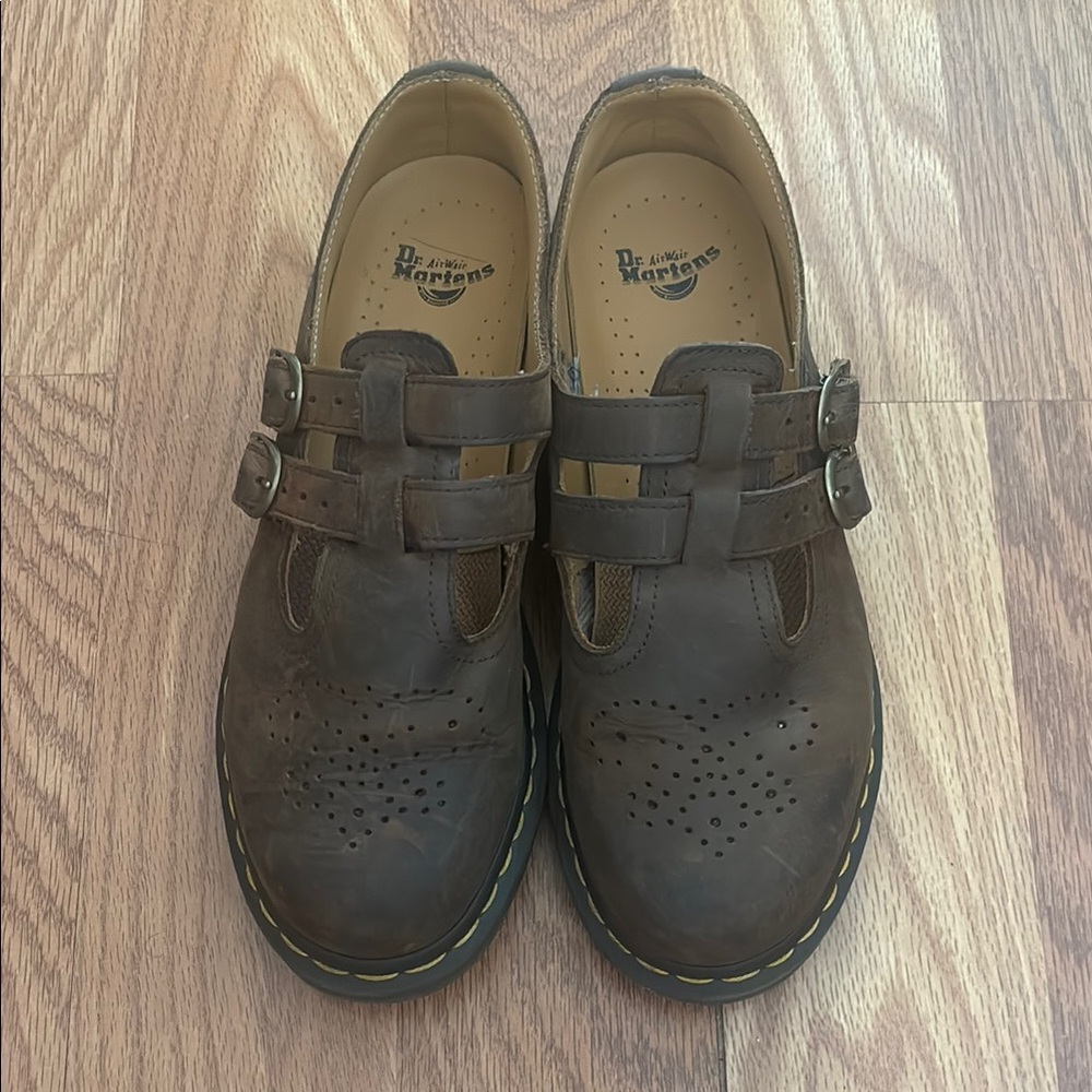 Womens Dr. Martens 8065 Mary Jane Casual Shoe - Dark Brown